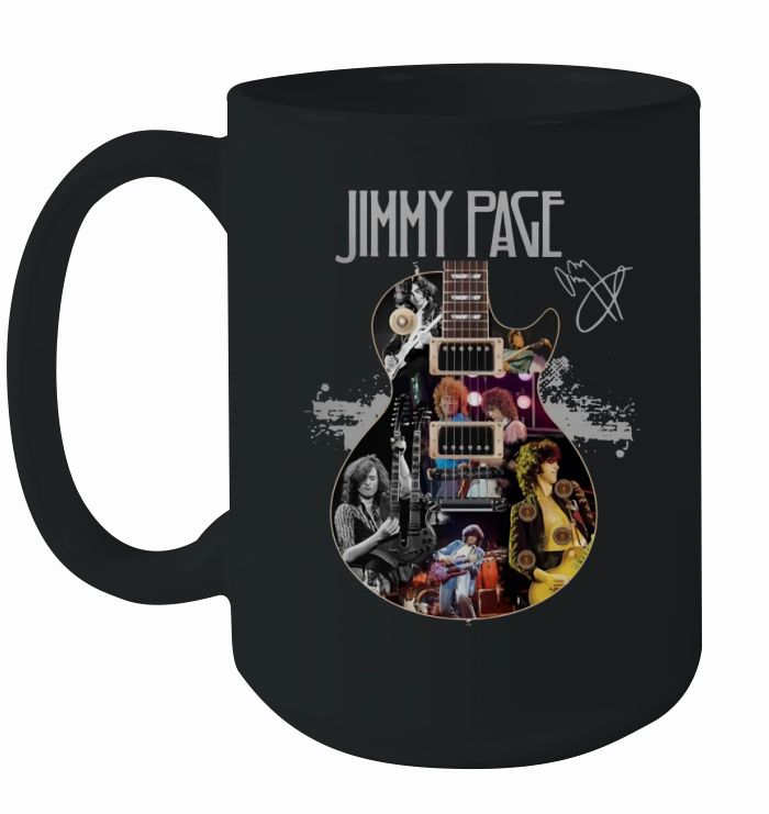Jimmy Page Guitarist signature shirt Ceramic Mug