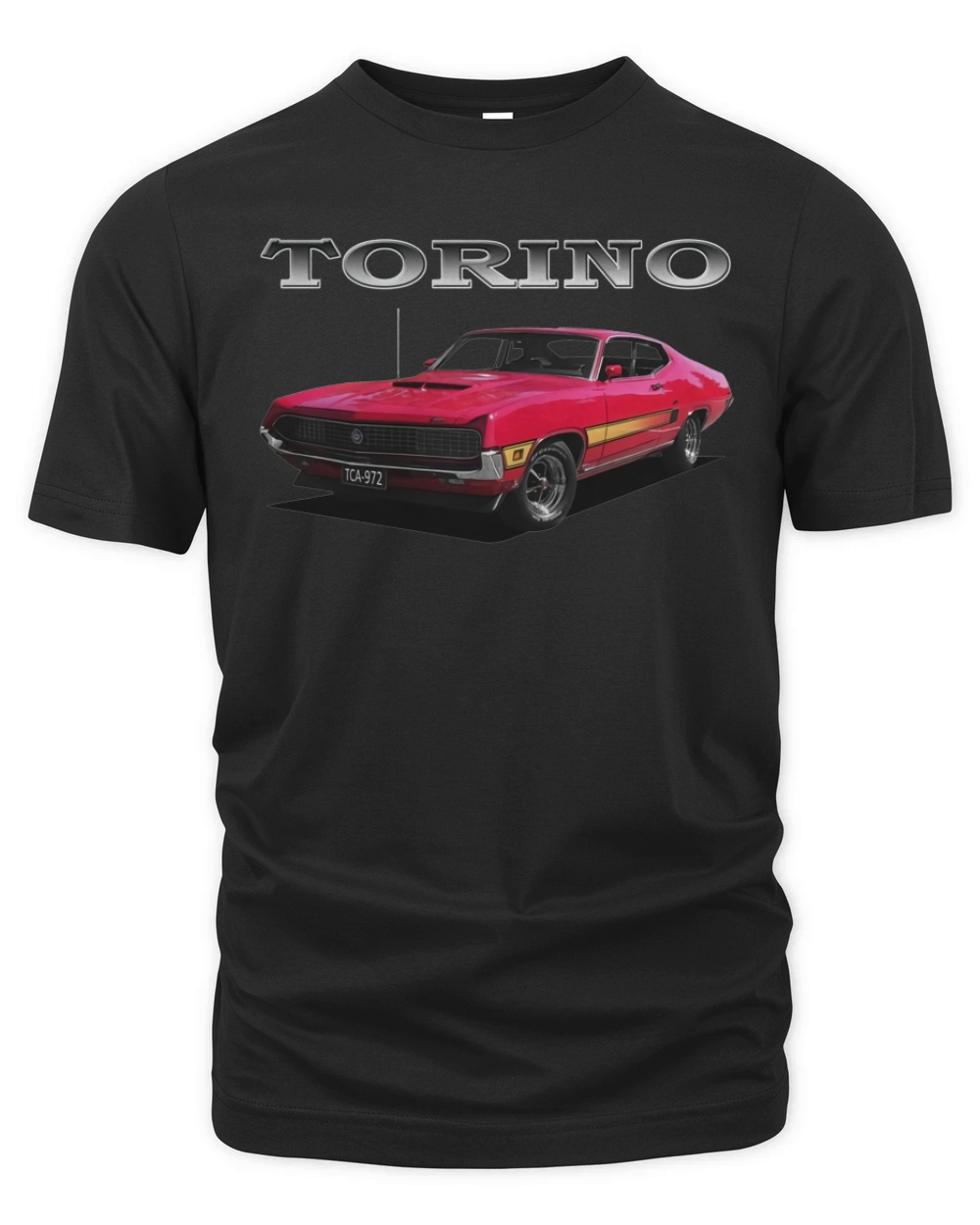 1970 Ford Torino GT Red Organic Unisex T-shirt