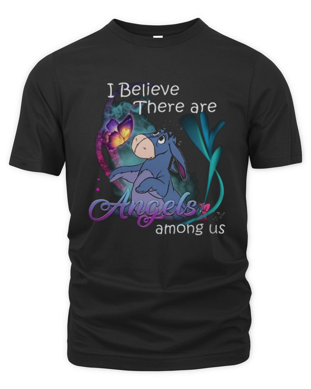 Eeyore I believe there are angels among us shirt Organic Unisex T-shirt