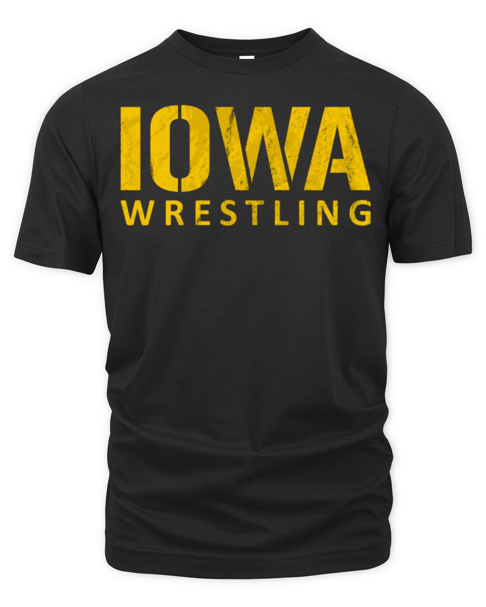 Iowa Wrestling Vintage Distressed Organic Unisex T-shirt