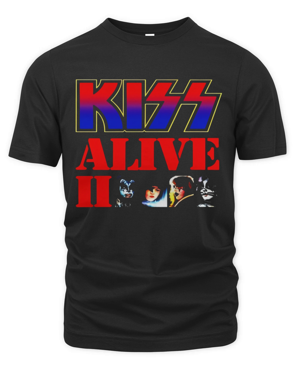 KISS - 1977 Alive II T-Shirt Organic Unisex T-shirt