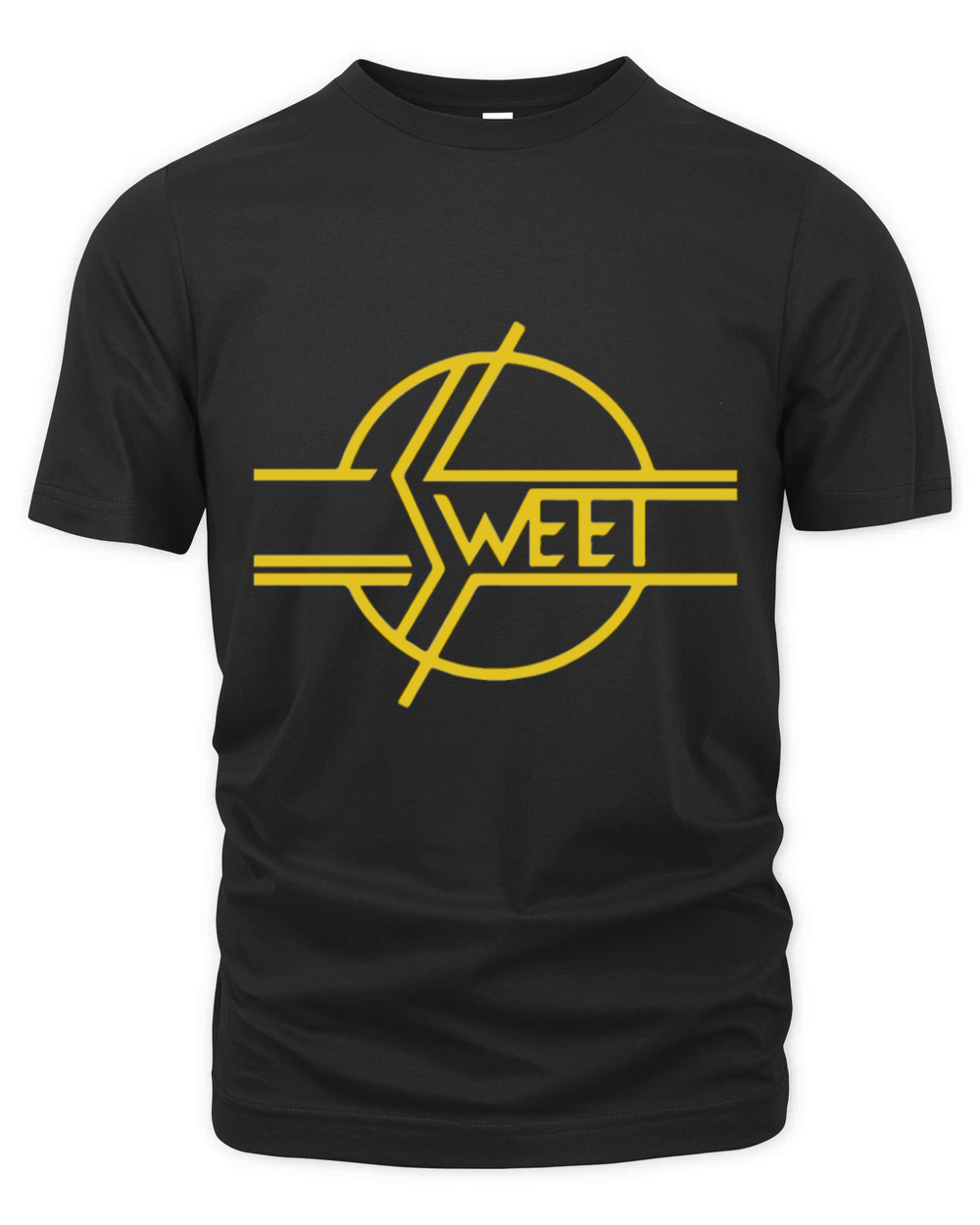 New THE SWEET BAND Glam 70s Classic Rock Band 70s Organic Unisex T-shirt