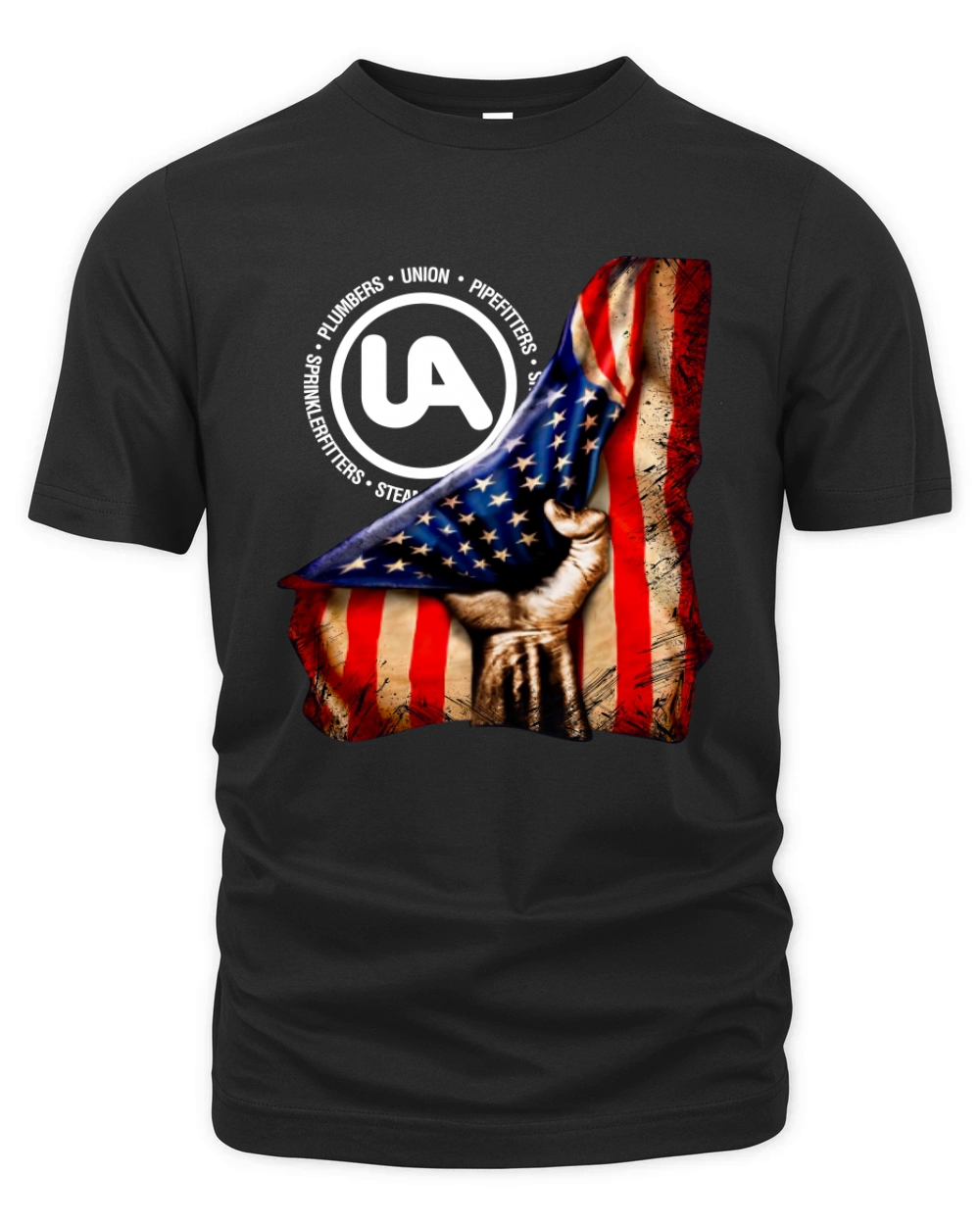 Plumbers Union Pipefitters American Flag Organic Unisex T-shirt