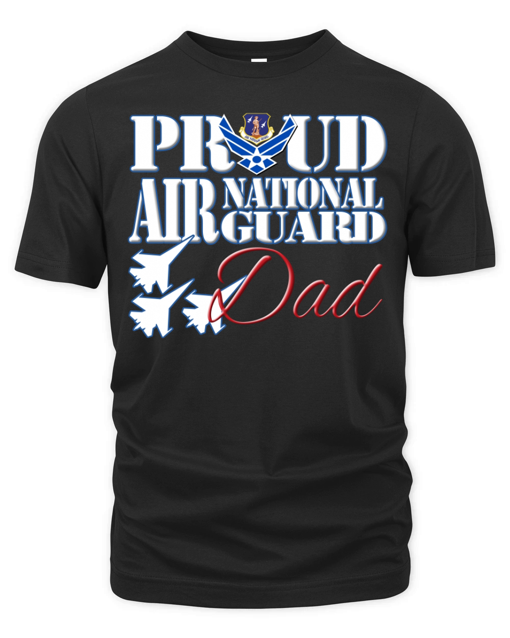 Proud Air National Guard Dad Organic Unisex T-shirt