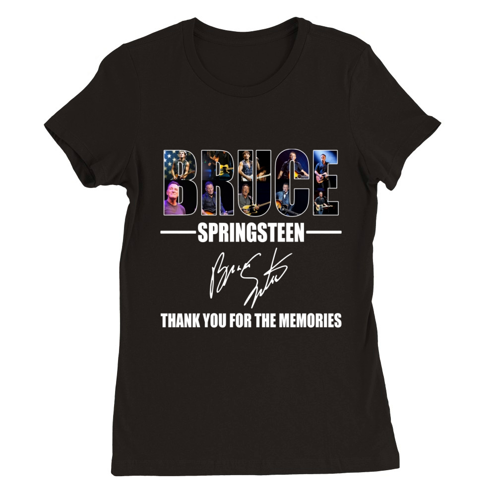 Bruce Springsteen thank you for the memories shirt Premium Womens Crewneck T-shirt