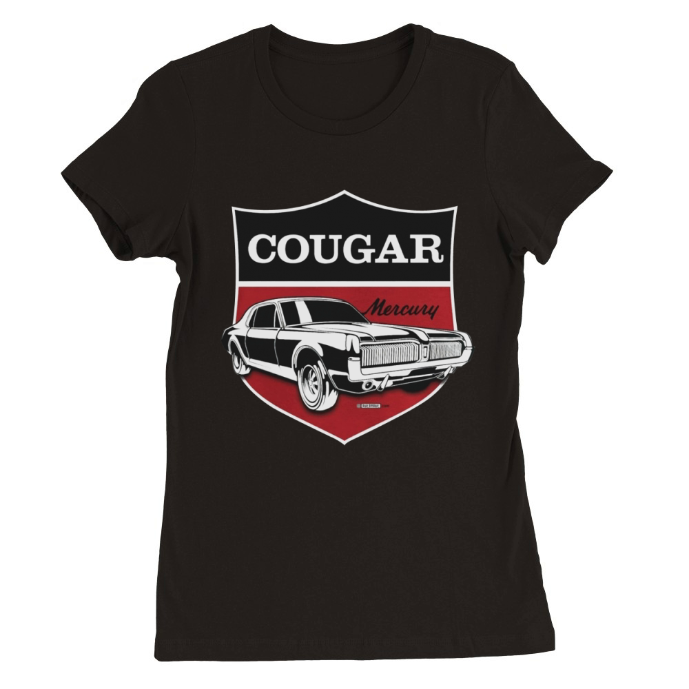 Classic Mercury Cougar crest Premium Womens Crewneck T-shirt