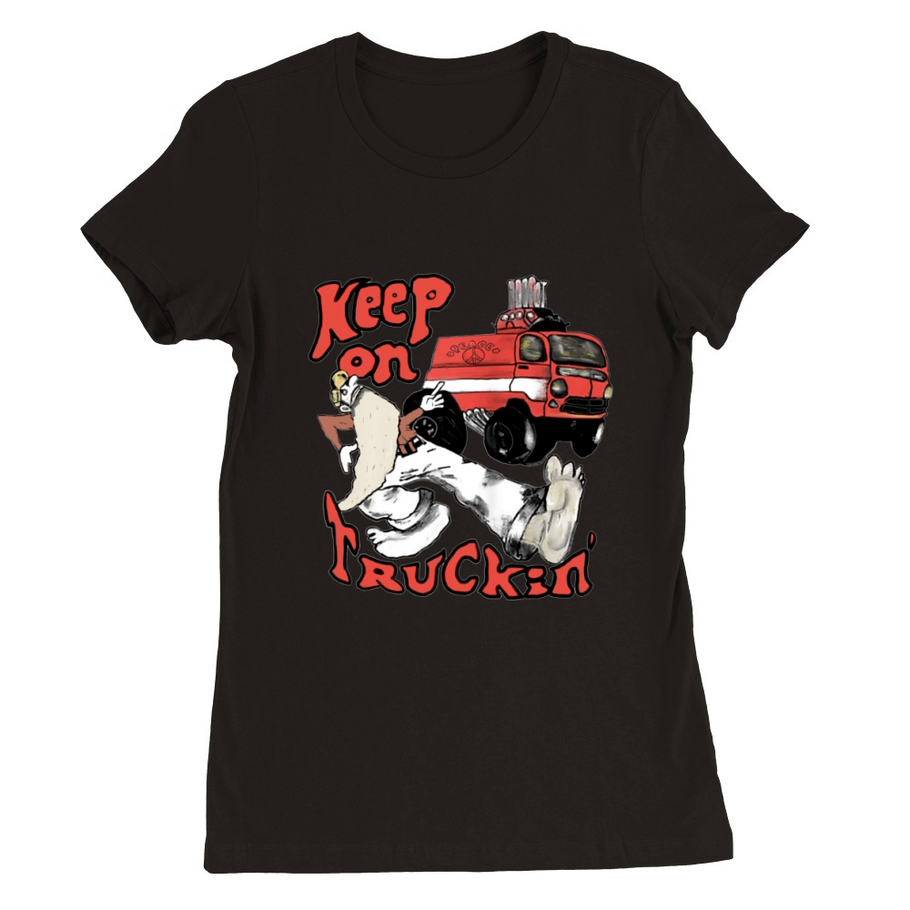 Keep On Truckin Vintage 1970 Premium Womens Crewneck T-shirt