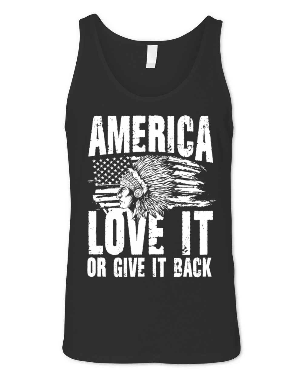 America Love It Or Give It Back for a Native Unisex Jersey Tank