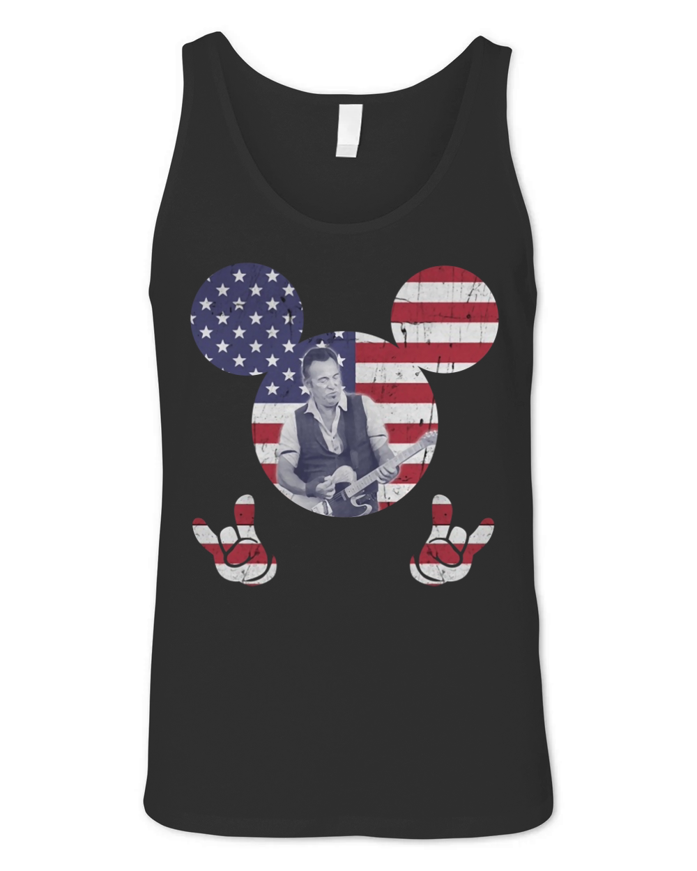 Bruce Springsteen - Ladies V-Neck Unisex Jersey Tank