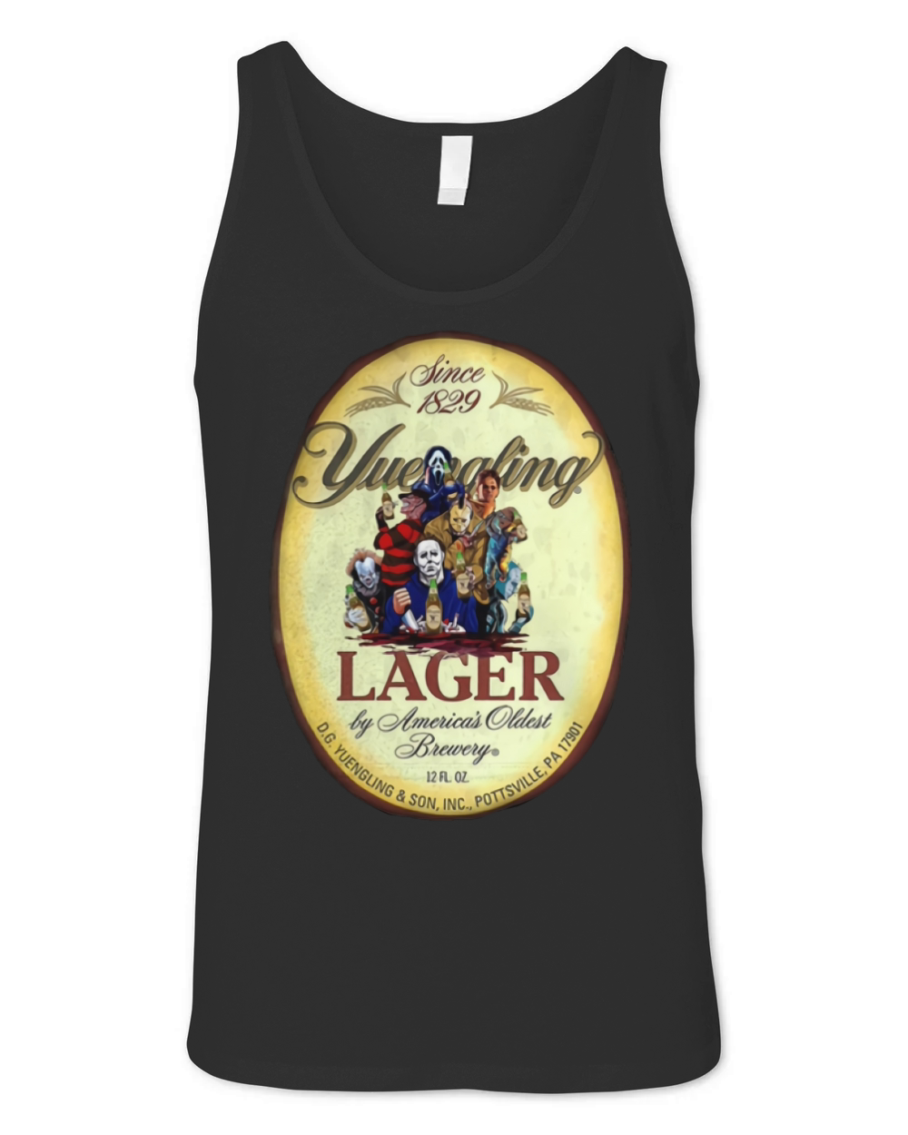 Horror characters Yuengling Lager by America’s Oldest Brewery shirt Unisex Jersey Tank