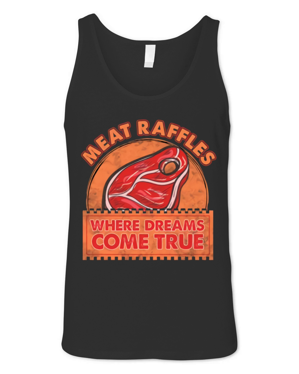 Meat Raffle Where Dreams Come True Vintage Minnesota Unisex Jersey Tank