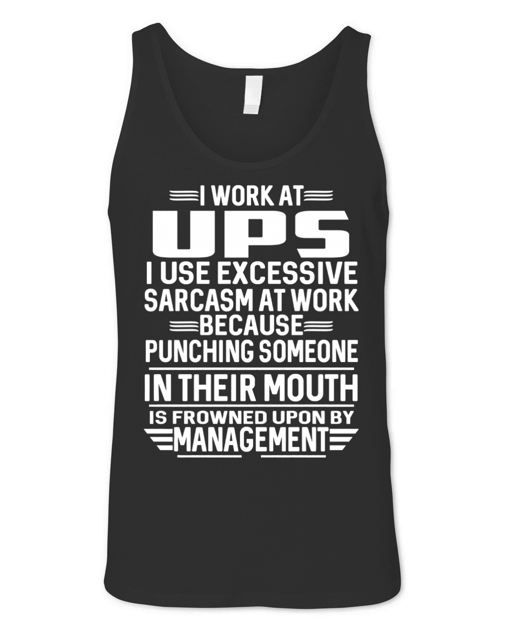 ups Unisex Jersey Tank