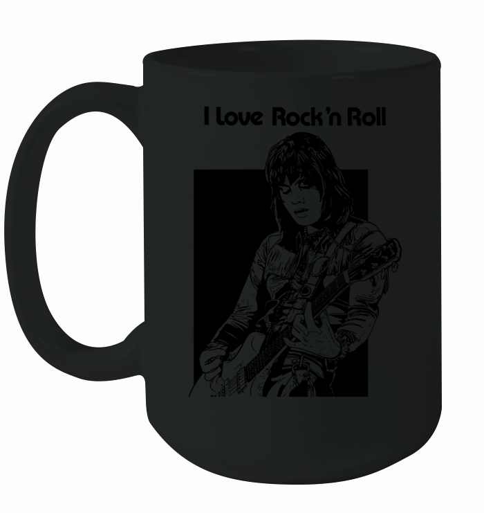 Joan Jett - I Love Rock n' Roll Tshirt Ceramic Mug