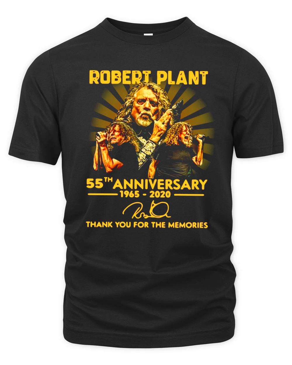 Robert Plant 55th anniversary 1965 2020 thank you for the memories Organic Unisex T-shirt