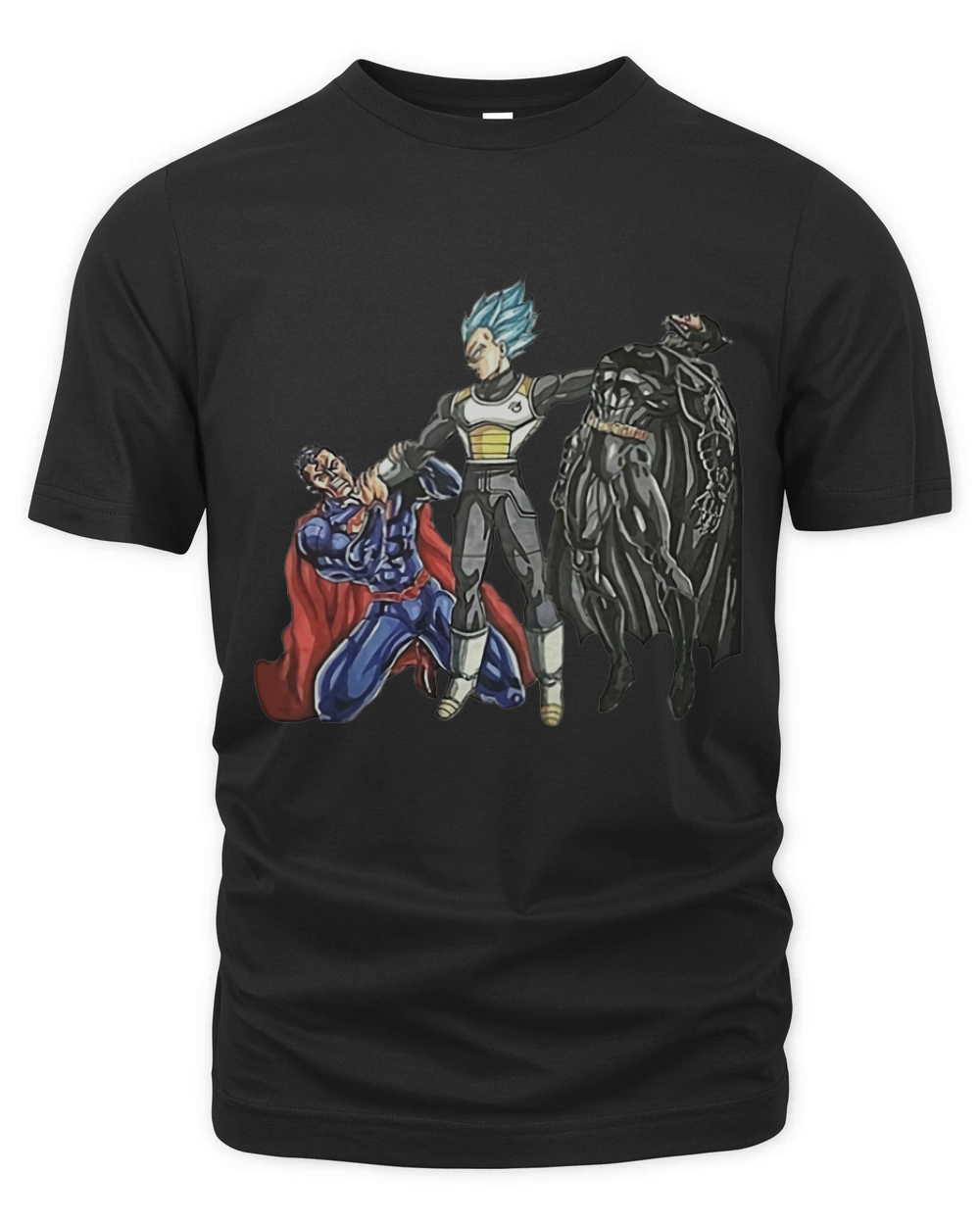 Vegeta Superman Batman shirt Organic Unisex T-shirt