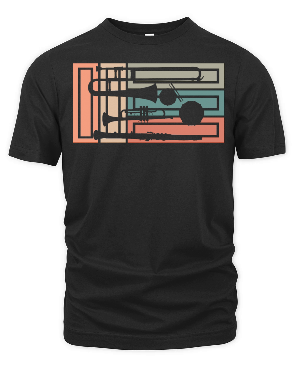 Vintage Marching Band Musician Music Instrument Organic Unisex T-shirt