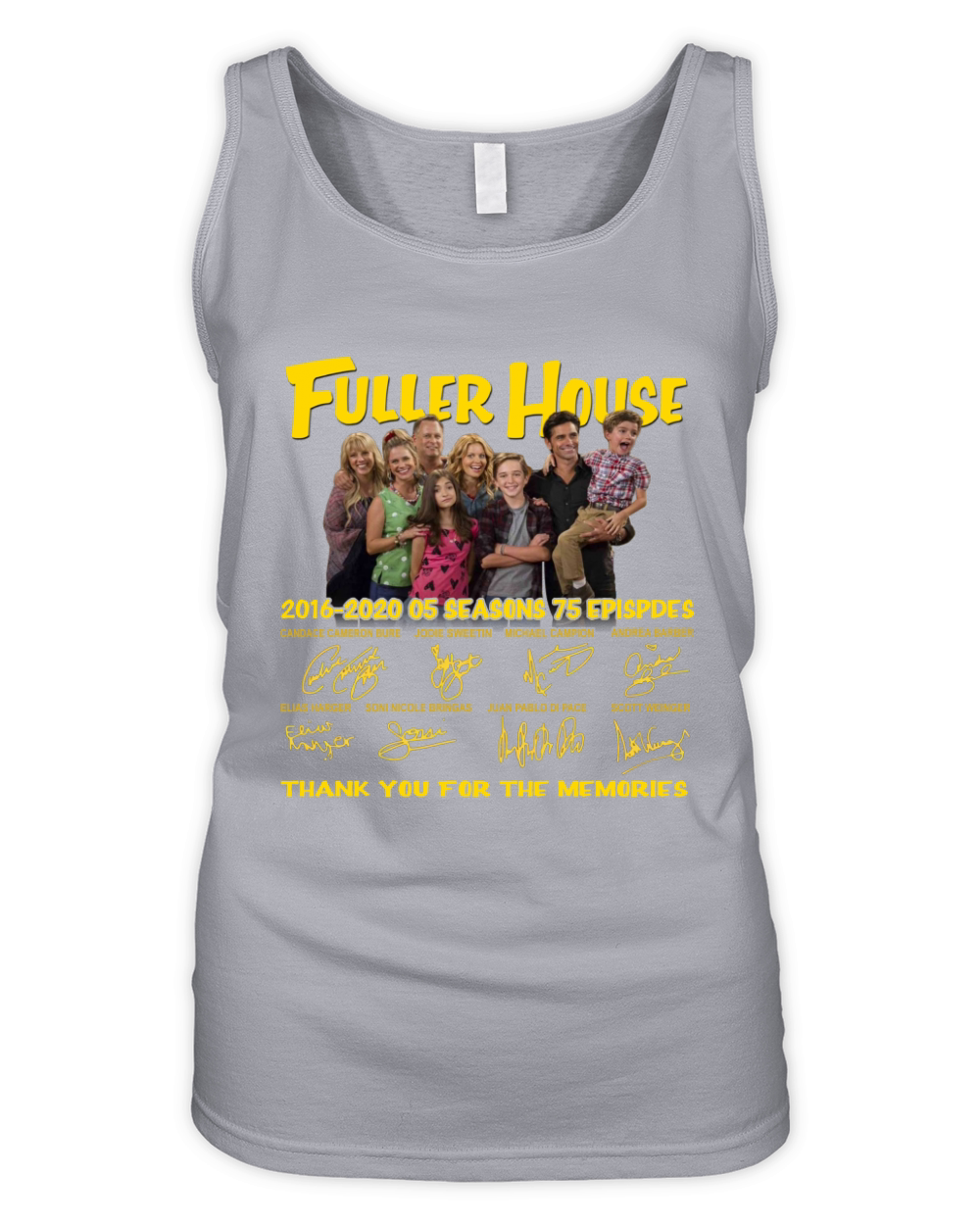 Fuller House 2016 2020 05 seasons 75 episodes signatures Organic Women's Tank Top