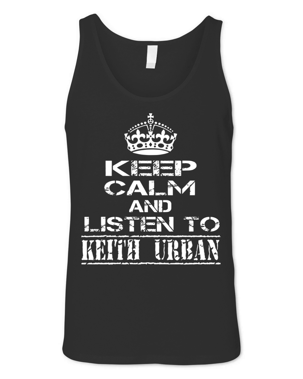 KEEP CALM AND LISTEN TO KEITH URBAN Unisex Jersey Tank