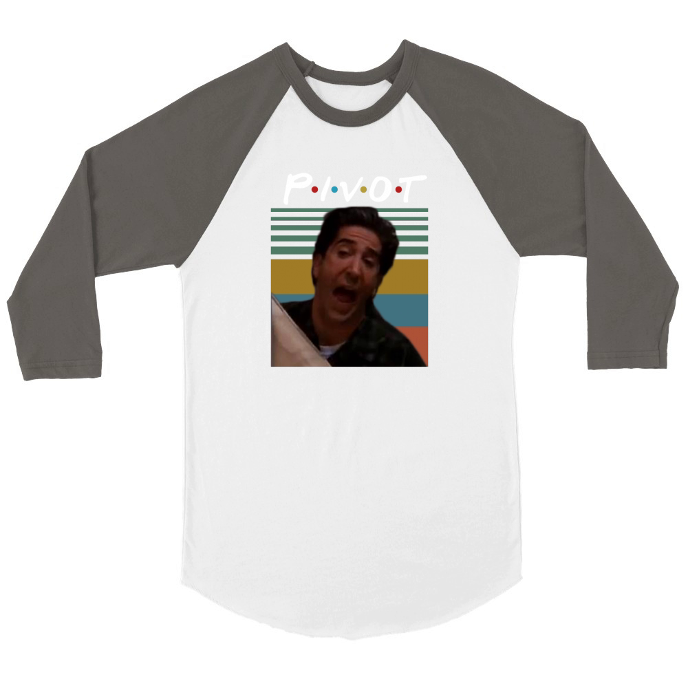 Ross Geller pivot Friends Vintage shirt Unisex ¾ sleeve Raglan T-shirt