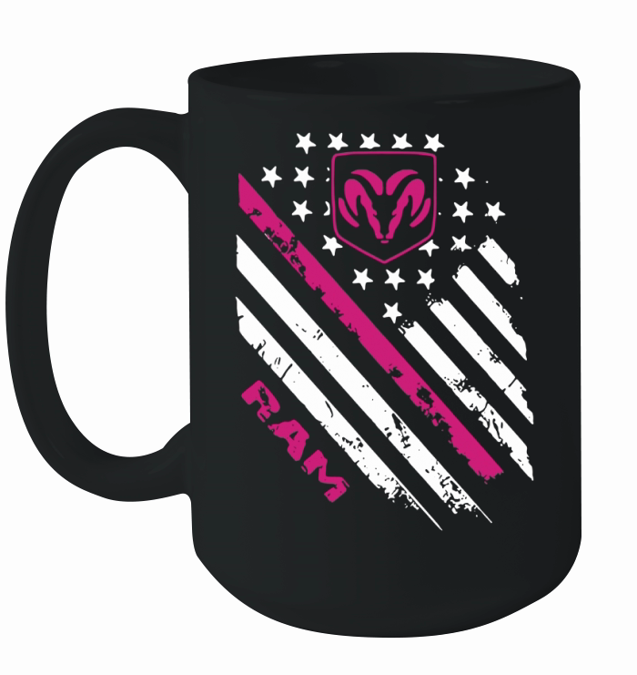 Ram Truck American Flag Ceramic Mug