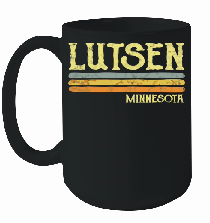 Vintage Lutsen Minnesota Mn Love Souvenir Ceramic Mug