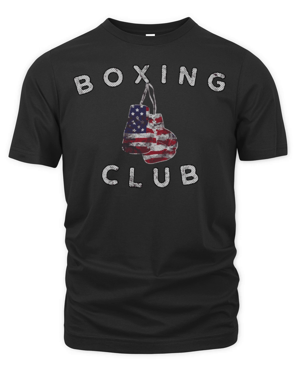 Boxing Club Vintage Us Flag Boxing Gloves Organic Unisex T-shirt