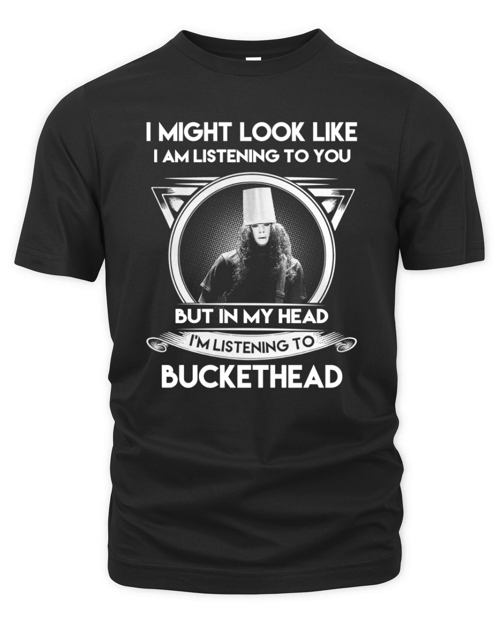 Buckethead might listening Organic Unisex T-shirt