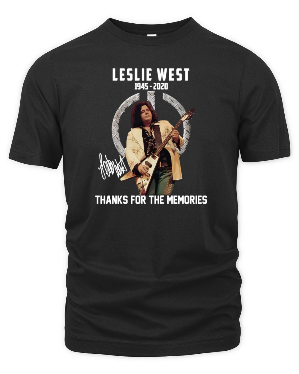 Leslie West 1945 2020 Thank You For The Memories Signature Organic Unisex T-shirt
