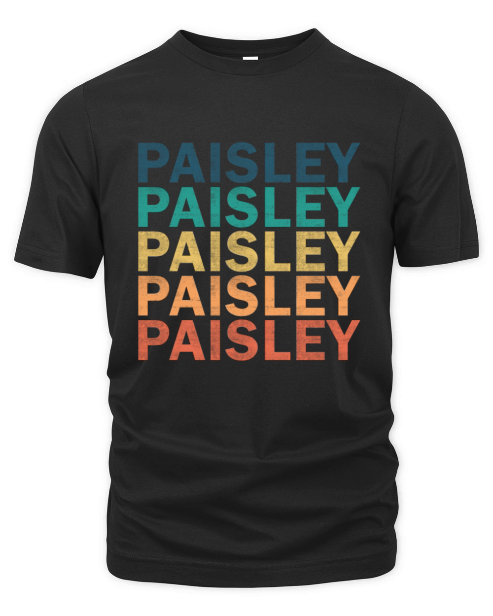 Paisley Name T Shirt - Paisley Vintage Retro Name Organic Unisex T-shirt