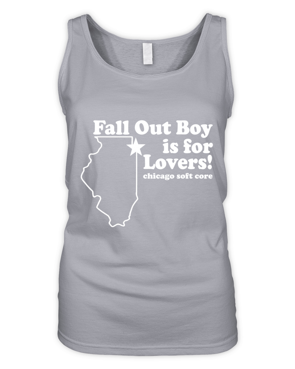Fall Out Boy Is For Lovers Chicago Funny Organic Women's Tank Top