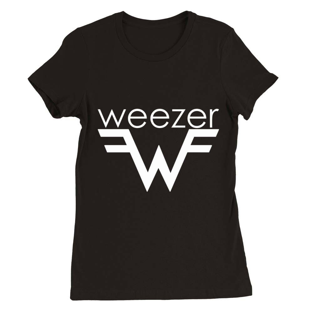 Vintage Weezer Rock Band Premium Womens Crewneck T-shirt