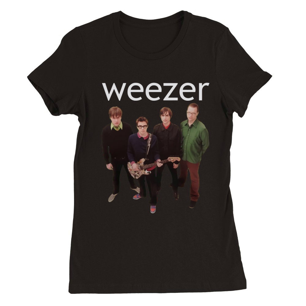 Weezer Green Album Teeshirt Premium Womens Crewneck T-shirt