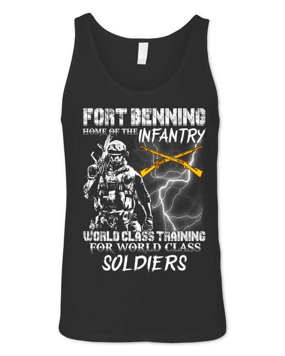 Fort Benning home of the infantry Unisex Jersey Tank