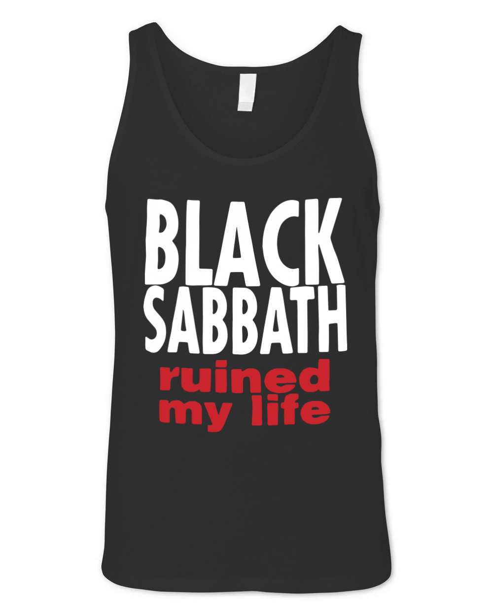 Vintage 1990s Black Sabbath Ruined My Life Unisex Jersey Tank