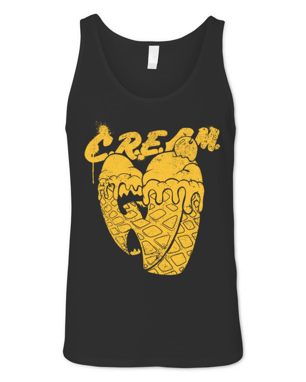 waffle ice cream wutang yellow Unisex Jersey Tank
