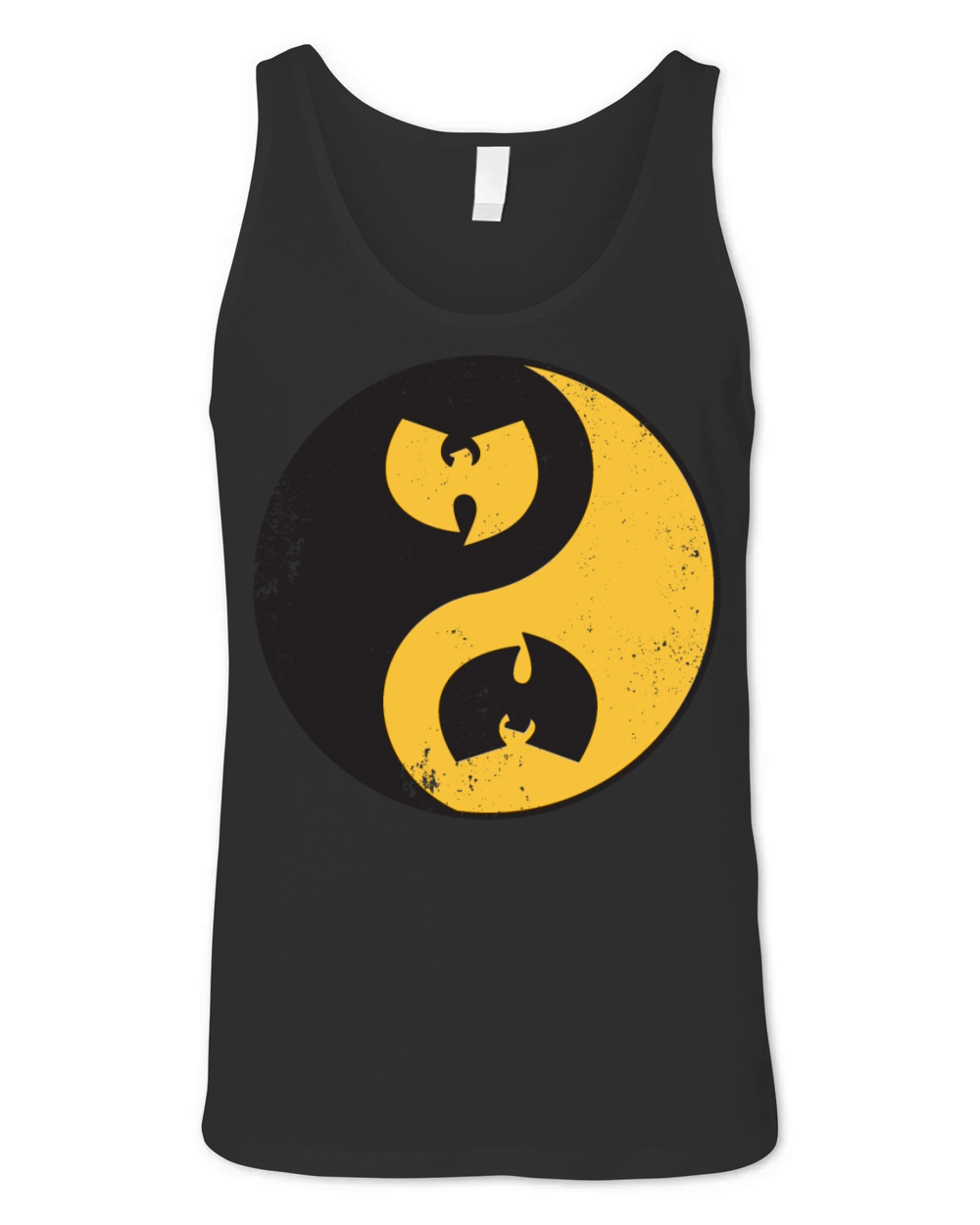 yin and yang wutang black and yellow Unisex Jersey Tank
