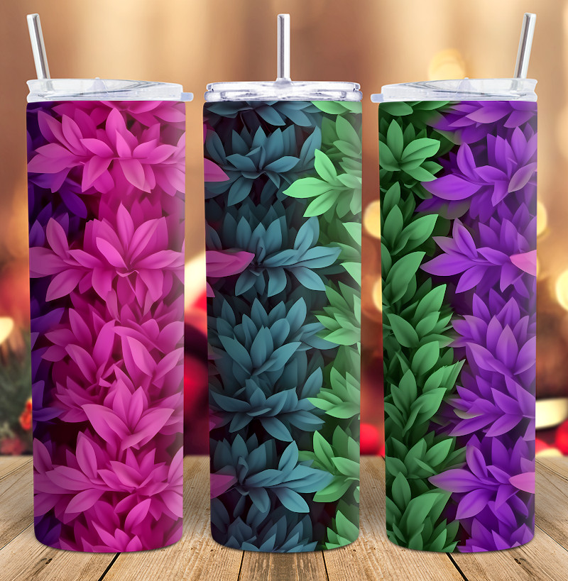 3D Salvia Tumbler Wrap